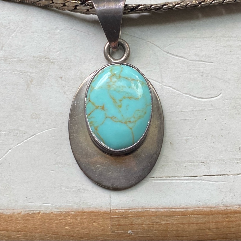 Sterling turquoise necklace